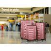 ALFORDSON Luggage 3PCS Set Suitcase Trolley TSA Carry on Hard Case Pink