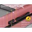 ALFORDSON Luggage 3PCS Set Suitcase Trolley TSA Carry on Hard Case Pink