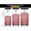 ALFORDSON Luggage 3PCS Set Suitcase Trolley TSA Carry on Hard Case Pink
