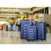 ALFORDSON Luggage 3PCS Set Suitcase Trolley TSA Carry on Hard Case Navy