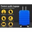 ALFORDSON Luggage 3PCS Set Suitcase Trolley TSA Carry on Hard Case Blue