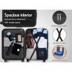 ALFORDSON Luggage 3PCS Set Suitcase Trolley TSA Carry on Hard Case Blue