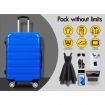 ALFORDSON Luggage 3PCS Set Suitcase Trolley TSA Carry on Hard Case Blue