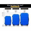 ALFORDSON Luggage 3PCS Set Suitcase Trolley TSA Carry on Hard Case Blue