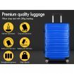 ALFORDSON Luggage 3PCS Set Suitcase Trolley TSA Carry on Hard Case Blue