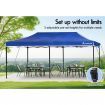 ALFORDSON Gazebo 3x6m Pop Up Marquee Outdoor Folding Tent Wedding Canopy Walls Blue