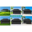 ALFORDSON Gazebo 3x6m Pop Up Marquee Outdoor Folding Tent Wedding Canopy Walls Black