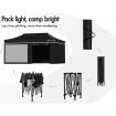 ALFORDSON Gazebo 3x6m Pop Up Marquee Outdoor Folding Tent Wedding Canopy Walls Black