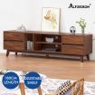 ALFORDSON Entertainment Unit TV Cabinet Stand 180cm Drawer Shelf Walnut