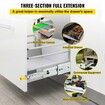 Drawer Slides with Lock Drawer Slide 264.2cm Ball Bear 225kg Full Extension