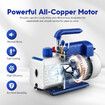4CFM Vacuum Pump Set 1/3 HP 1 Stage Air Conditioning HVAC Refrigeration Auto AC Repair Tools Food Clothes Packaging R134A R410 Manifold Gauges