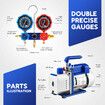 4CFM Vacuum Pump Set 1/3 HP 1 Stage Air Conditioning HVAC Refrigeration Auto AC Repair Tools Food Clothes Packaging R134A R410 Manifold Gauges