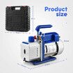 4CFM Vacuum Pump Set 1/3 HP 1 Stage Air Conditioning HVAC Refrigeration Auto AC Repair Tools Food Clothes Packaging R134A R410 Manifold Gauges