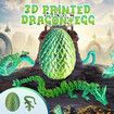 3D Printed Egg Articulated Crystal Dragon Model Mystery Surprise Gift Laser Printing Fidget Toys Home Office Desk Car Decorations 29cm