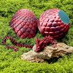 Articulated Dragon Egg 3D Printed Gift Laser Printing Flexible Fidget Toys Home Office Executive Desk Table Decor Surprise Easter Birthday Christmas