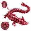 Articulated Dragon Egg 3D Printed Gift Laser Printing Flexible Fidget Toys Home Office Executive Desk Table Decor Surprise Easter Birthday Christmas