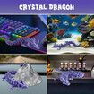 3D Printed Easter Egg Mystery Crystal Dragon in an Eggs Fidget Toys Laser Printing Model Surprise Gifts for Children Birthday Christmas Decoration