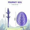 3D Printed Easter Egg Mystery Crystal Dragon in an Eggs Fidget Toys Laser Printing Model Surprise Gifts for Children Birthday Christmas Decoration