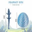 Large 3D Printed Crystal Dragon Magic Fidget Toy Home Decor Articulated Laser Printing Figurine for Autism ADHD Children Christmas Birthday Gifts
