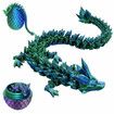 Large Dragon Egg 3D Printed Gift Flexible Fidget Toys Full Articulated Crystal Decoration Home Office Desk Display Model Birthday Christmas Easter Gifts