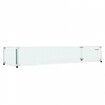 Glass Wind Guard for Rectangular Fire Pit Table 748 x 340 x 165 mm, 8mm Thick and Sturdy Tempered Glass Panel with Hard Aluminum Corner Bracket & Rubber Feet, Easy to Assemble