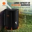 Collapsible Rain Barrel 53 Gal Rain Catcher with Spigots and Overflow Kit