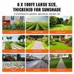 Weed Barrier Landscape Fabric, 6*100FT Heavy Duty Garden Weed Fabric, Woven PP Weed Control Fabric, Driveway Fabric, Geotextile Fabric for Landscaping, Ground Cover, Weed Blocker Weed Mat, Black