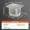 Chimney Cap 9鈥?x 9鈥?304Stainless Steel Fireplace Flue Caps Cover Mesh