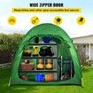 Bicycle Storage Tent Bike Storage Cover 420D Waterproof Green w/ Carry Bag