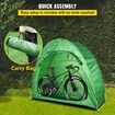 Bicycle Storage Tent Bike Storage Cover 420D Waterproof Green w/ Carry Bag