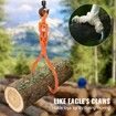 Log Skidding Tongs, 45.7cm 2 Claw Log Lifting Tongs, Heavy Duty Rotating Steel Lumber Skidding Tongs, 350 kg Loading Capacity, Log Lifting, Handling, Dragging & Carrying Tool