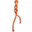 Log Skidding Tongs, 45.7cm 2 Claw Log Lifting Tongs, Heavy Duty Rotating Steel Lumber Skidding Tongs, 350 kg Loading Capacity, Log Lifting, Handling, Dragging & Carrying Tool