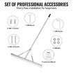 Landscape Rake 36" Head Aluminum Landscape Rake 75" Adjustable Handle