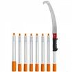 Manual Pole Saw Extendable Tree Pruner 1.4 m-3 m Aluminum Alloy Pole