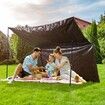 Tarp Waterproof Tarpaulin 10 x 12 ft 16 Mil Plastic Poly Tear UV Resistant