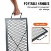 X-Marks Fire Pit Grill Grate, Rectangle Cooking Grate, Heavy Duty Steel Campfire BBQ Grill Grid with Handle & Support X Wire, Portable Camping Cookware for Outside Party Gathering, 81 cm Black, 32x15in