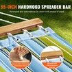Double Quilted Fabric Hammock, 12 FT Double Hammock with Hardwood Spreader Bars, 2 Person Quilted Hammock with Detachable Pillow and Chains for Camping Outdoor Patio Yard Beach, 480 lbs Capacity