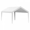 Carport Replacement Canopy Cover 10 x 20 ft, Garage Top Tent Shelter Tarp Heavy-Duty Waterproof & UV Protected, Easy Installation with Ball Bungees,White (Only Top Cover, Frame Not Include)