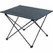 Folding Camping Table, Outdoor Portable Side Tables, Lightweight Fold Up Table, Aluminum Alloy Ultra Compact Work Table with Carry Bag, For Cooking, Beach, Picnic, Travel, 22.2x15.9 inch, Black