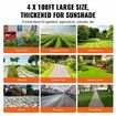Weed Barrier Landscape Fabric, 4*100FT Heavy Duty Garden Weed Fabric, Woven PP Weed Control Fabric, Driveway Fabric, Geotextile Fabric for Landscaping, Ground Cover, Weed Blocker Weed Mat, Black
