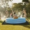 1.9 x 1.9 M Hot Tub Mat, Extra Large Inflatable Hot Tub Pad, Waterproof Slip-Proof Backing, Absorbent Spa Pool Ground Base Flooring Protector Mat Reusable Outdoor & Indoor, Also For Car Repair