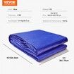 Tarp Waterproof Tarpaulin 10x12 ft 5Mil Plastic Poly Tear UV Resistant