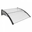 Window Door Awning Canopy 40" x 40", UPF 50+ Polycarbonate Entry Door Outdoor Window Awning Exterior, Front Door Overhang Awning for Sun Shutter, UV, Rain, Snow Protection, Hollow Sheet