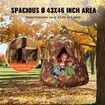 Hanging Tree Tent, 330 LBS Capacity Hanging Tent Swing for Indoor and Outdoor Hammock Sensory Swing Chair w/LED Lights String, Inflatable Base, Ceiling Swing Pod Play Tent for Kids & Adults