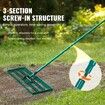 Lawn Leveling Rake, 30"x10" Level Lawn Tool, Heavy-duty Lawn Leveler with 78" Steel Extended Handle, Yard Leveling Rake Suit for Garden, Golf Lawn, Farm