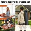 Double Quilted Fabric Hammock, 12 FT Double Hammock with Hardwood Spreader Bars, 2 Person Quilted Hammock with Detachable Pillow and Chains for Camping Outdoor Patio Yard Beach, 480 lbs Capacity