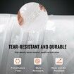 Clear Vinyl Tarp 9.8 x 13.1 ft Clear Vinyl Patio Enclosure with Grommets