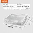 Clear Vinyl Tarp 9.8 x 13.1 ft Clear Vinyl Patio Enclosure with Grommets