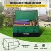 Outdoor Storage Box Patio Deck Box 150 Gallon Waterproof PE Tarpaulin