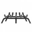 Fireplace Log Grate, 533.4mm Heavy Duty Fireplace Grate with 6 Support Legs, 19.05mm Solid Powder-coated Steel Bars, Log Firewood Burning Rack Holder for Indoor and Outdoor Fireplace